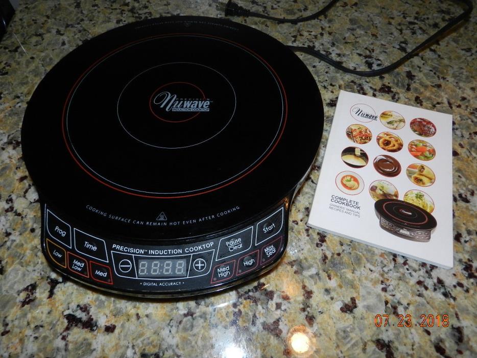Nuwave precision induction cooktop clean 1300 watts Black