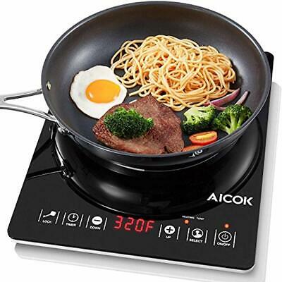 Aicok Induction Cooktop Countertop Burner Smart Sensor Touch Cooker With Timer 