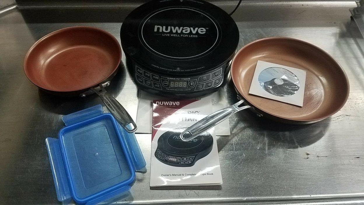 NuWave Pic 2016 Titanium Model 30342DR 1800W Precision Induction Cooktop