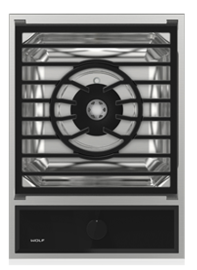 Wolf MM15TFS 15 Inch Transitional Multifunction Gas Cooktop 22,000 BTUs 1 Burner