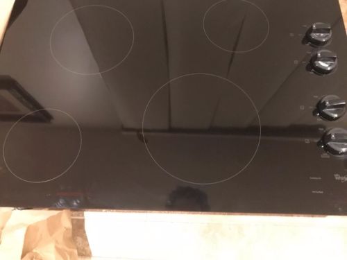 WHIRLPOOL W5CE3024XB 30” ELECTRIC CERAMIC GLASS COOKTOP 4 BURNER BLACK NEW