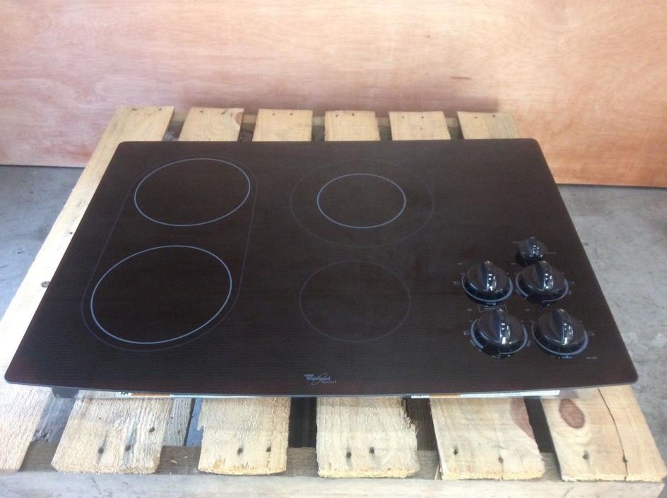 Whirlpool Black Electric Cooktop with Bridge Element GJC3034RB06