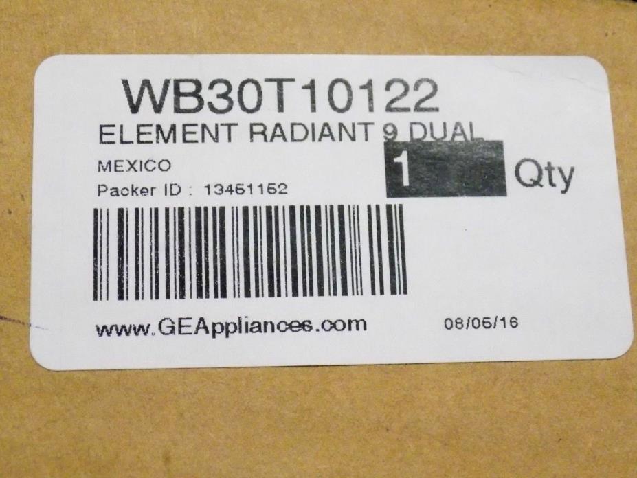 WB30T10122 GE Element Radiant 9 Dual Genuine OEM GENUINE! Free S&H!