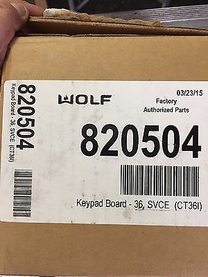 Wolf Oven Keypad Board 820504