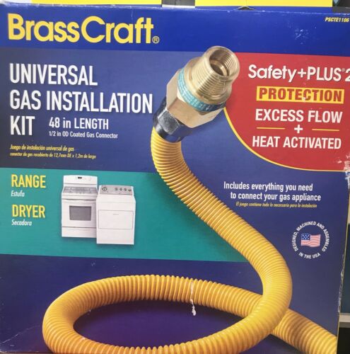 BrassCraft Safety+PLUS2 (1/2 in. O.D.) Gas Dryer and Range Installation Kit . B5