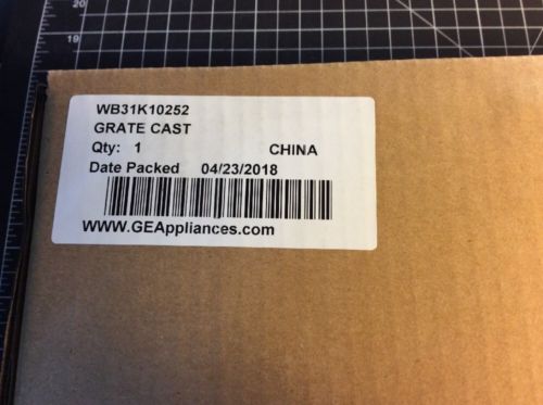 GE Monogram Gas Range Grate Part WB31K10252 New In Box