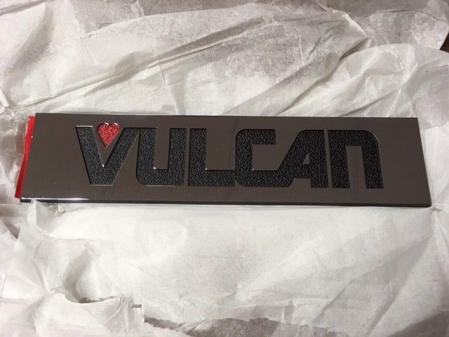 00-957916-00001 Vulcan Hart Nameplate Range Oven Stove NAMEPLATE Badge 7-1/4