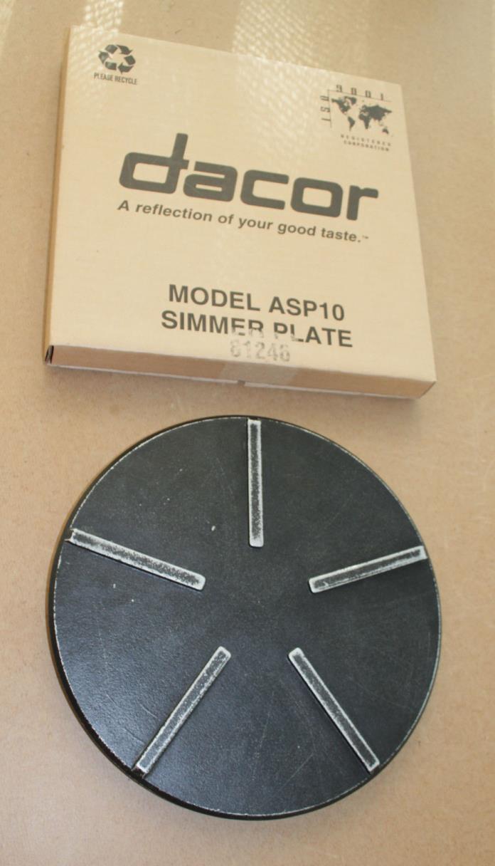 Dacor SimmerSafe Simmer Plate Model ASP10