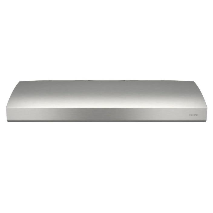 NuTone Osmos 30 in. Convertible Cabinet Range Hood with Light in Stainless Steel