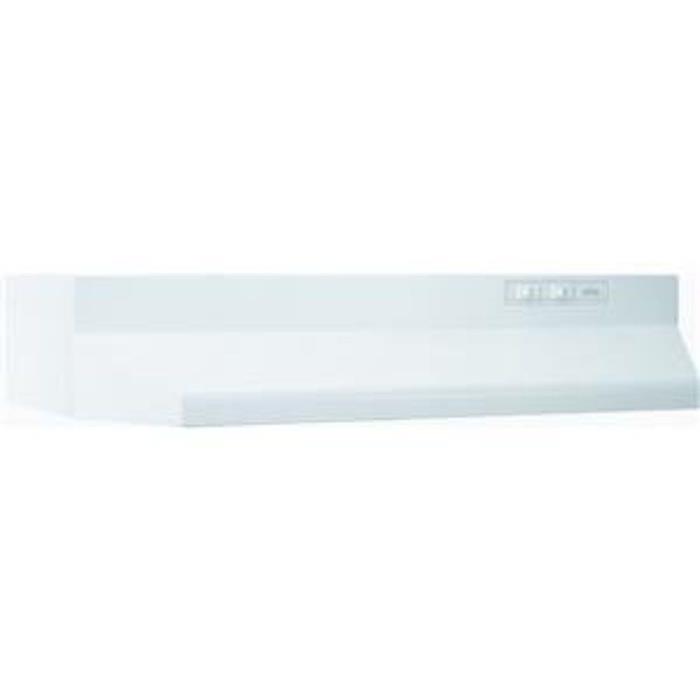 Broan 403001 ADA Capable Under-Cabinet Range Hood, 30-Inch, White