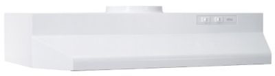 Broan 422401 ADA Capable Under-Cabinet Range Hood, 190 CFM 24-Inch, White