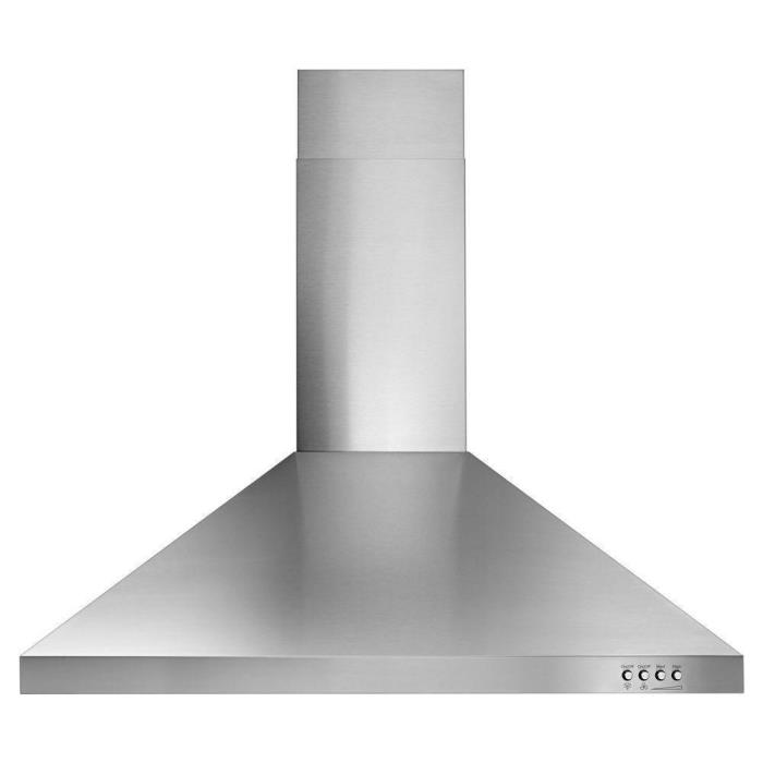 Whirlpool 30 in. Contemporary Wall Mount Range Hood in Stainless Steel WVW53UC0F