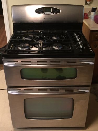 Maytag 2008 Gemini Stainless Double Oven 5 Burner Gas Stove