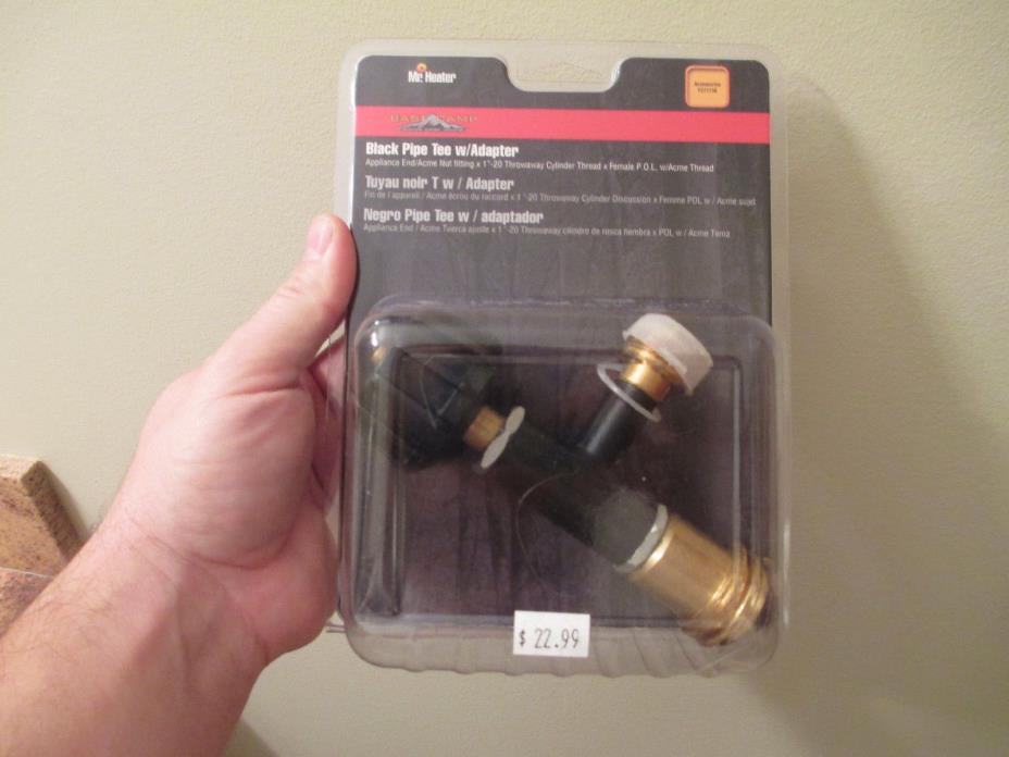 MR HEATER BLACK PIPE T ADAPTOR with ADAPTER - MODEL 71736C