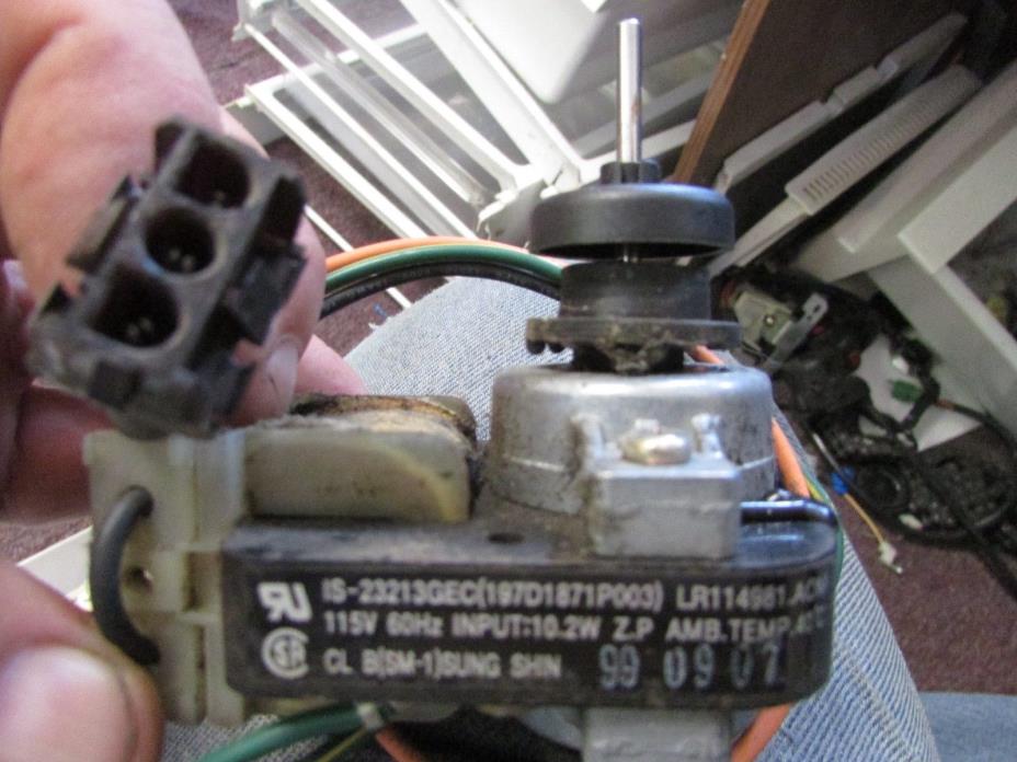 Ge refrigerator fan motor #197D1871P003