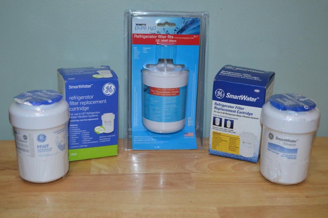 Lot of 5 MWF Refrigerator Water Filters Sealed OEM GE & Watts Pure H2O
