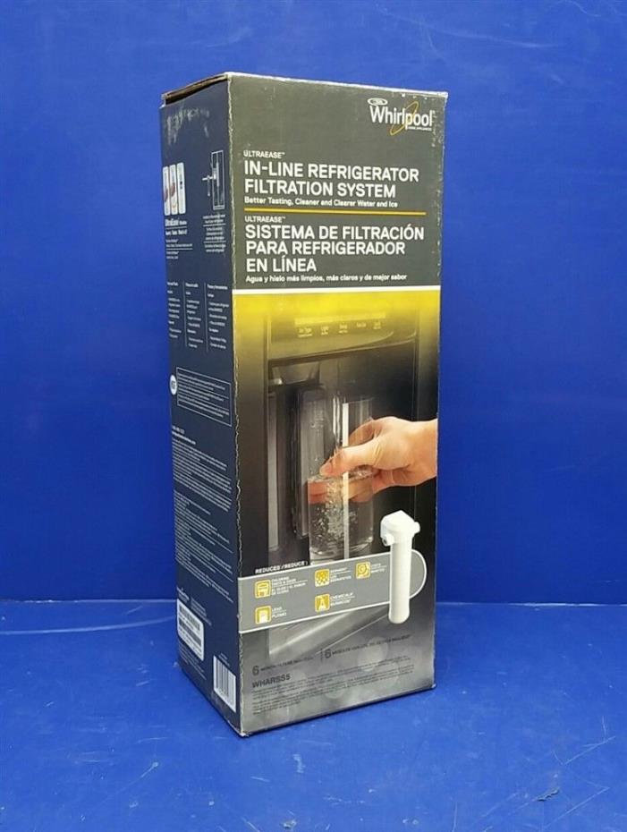 Whirlpool Ultraease In-Line Refrigerator Filtration System WHARSS5 Reduce Lead