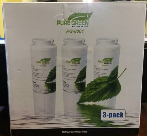 Pure Green PG-8001 Refrigerator Water Filter 3 Pack *Read Details*