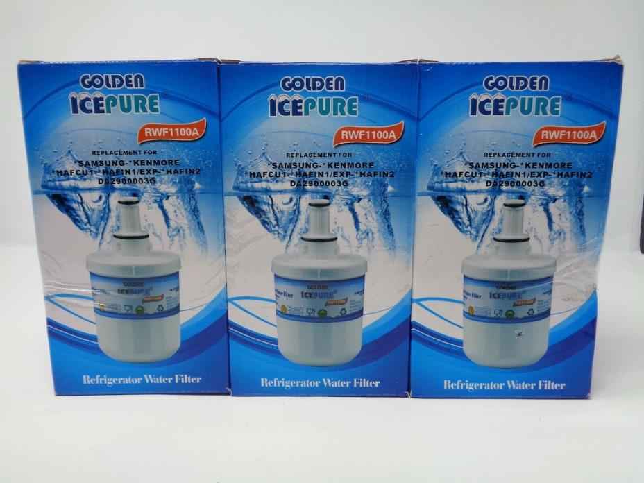 Icepure RFC1100A/RWF1100A 3Pack Compatible With Aqua Pure Plus Water Filter Home
