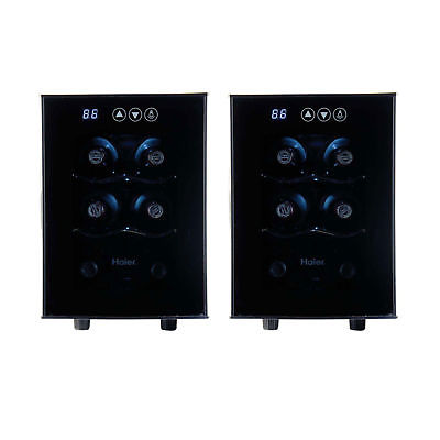 Haier Thermoelectric 6-Bottle Wine Cellar with Electronic Controls (2 Pack)
