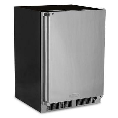 Marvel Professional 24-Inch Left Hinge Refrigerator - Stainless Steel