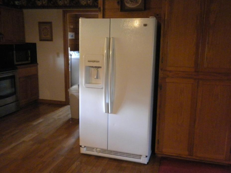 Genuine Maytag White Full-Size Side-by-Side Refrigerator/Freezer