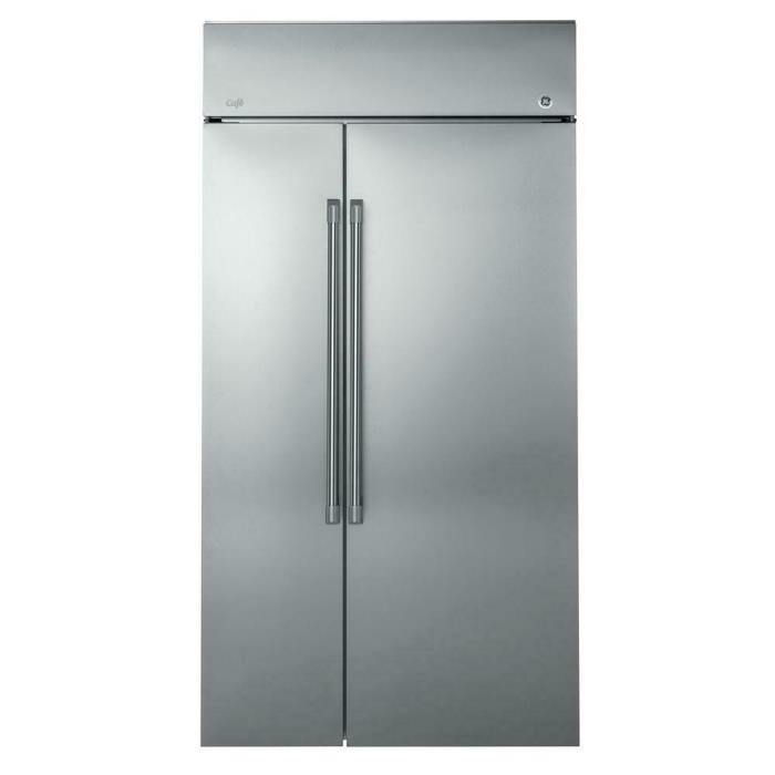 GE 25.2 cu. ft. Built-In Side by Side Refrigerator in Stainless Steel CSB42WSKSS
