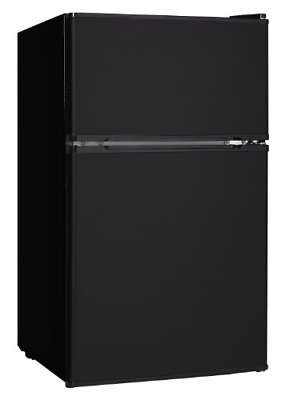 Midea WHD-113FB1 Compact Reversible Double Door Refrigerator and Freezer, 3.1