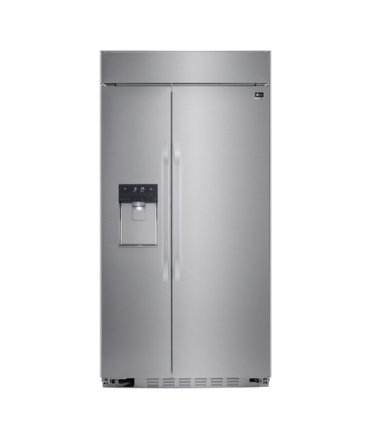 LG STUDIO 42 Inch Built-in Side-by-Side Refrigerator Stainless Steel LSSB2692ST