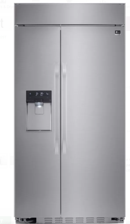 LG Studio LSSB2692ST 42 In Stainless Steel Built-in Side-by-Side Refrigerator
