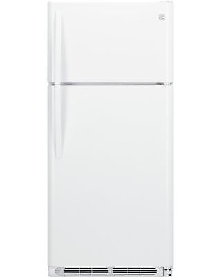 Kenmore 60502 18 cu. ft. Top Freezer Refrigerator with Glass Shelves in White...