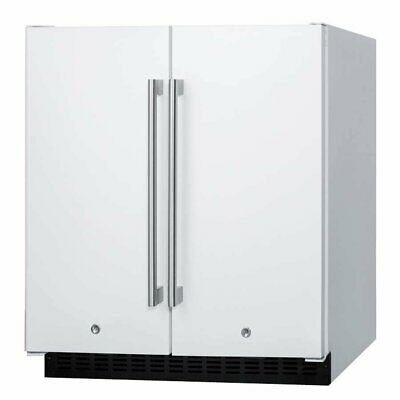 Summit 29.5-inch 5.4 cu.ft. Convertible Undercounter Refrigerator w/ Freezer Whi