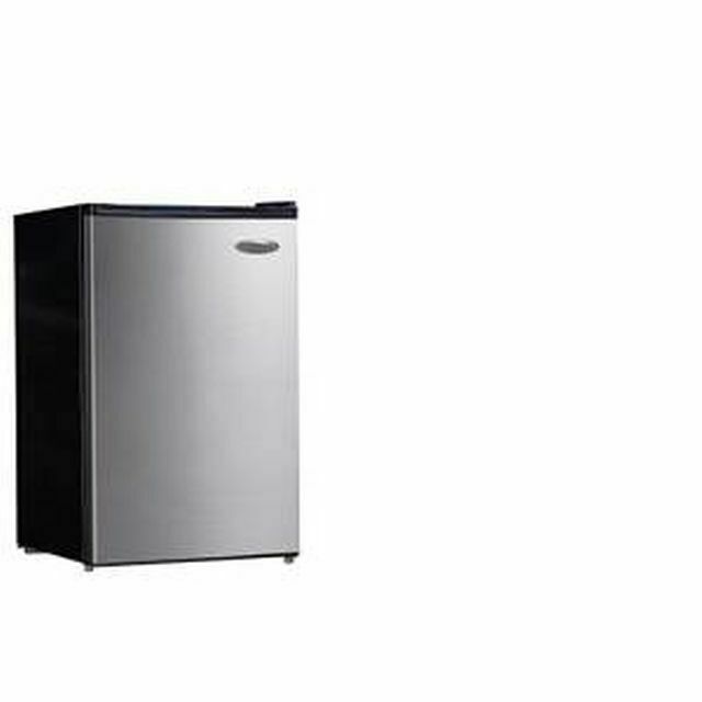 PREMIUM 3.0 cu. ft. Upright Freezer in Black with Stainless Steel Door