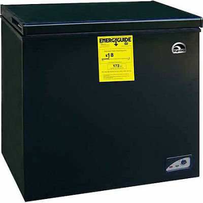 RCA Igloo 5.1 cu ft Chest Freezer, Black Energy Saving Compact FRF454