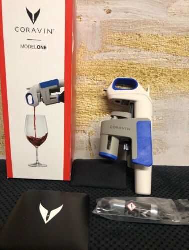 Coravin  Model One Wine Preservation Gas Aerator System Blue/White Store Display