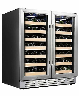 Kalamera 66 Bottle Dual Zone Built-in and Freestanding Wine Cooler