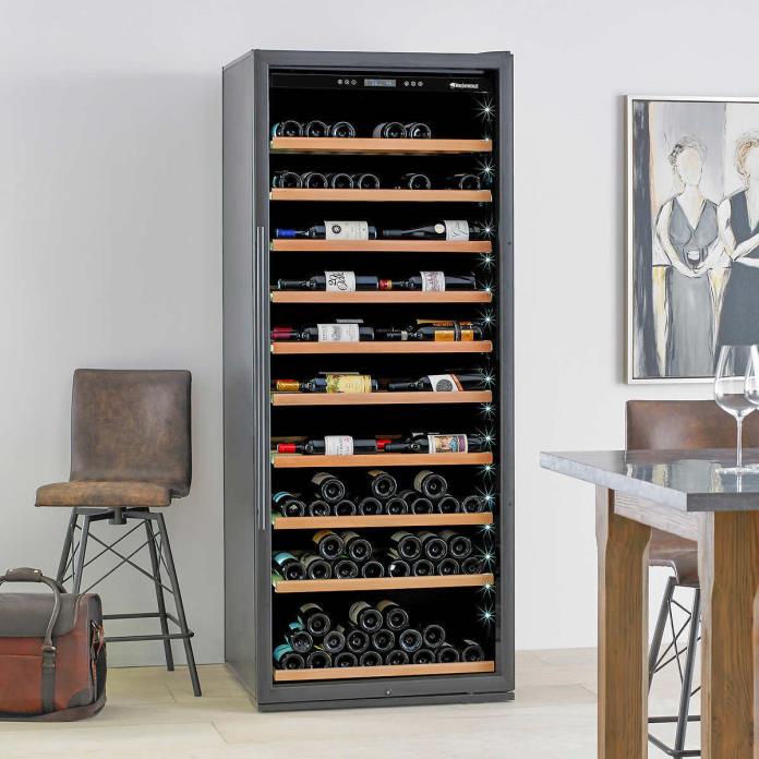 Wine Enthusiast Giant 300-Bottle Wine Cellar with VinoView Shelving Left Hinge