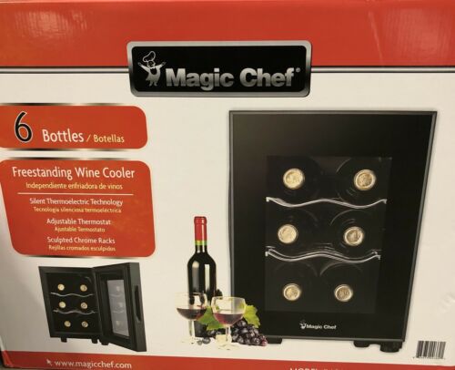 New in Box Magic Cheft 6 Botles Freestanding Wine Cooler!!!