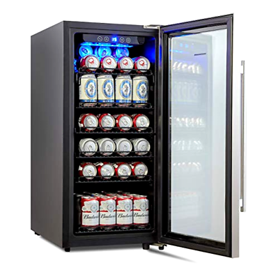 Phiestina PH-CBR100 106 Can Compressor Beverage Cooler Air-Cooled Refrigerator