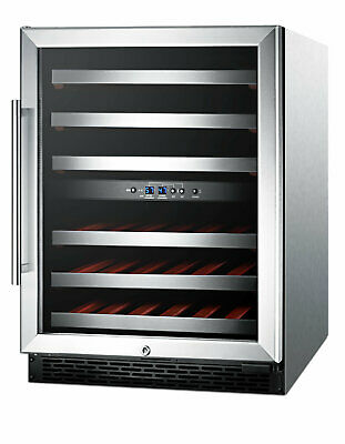 Summit Appliance 46 Bottle Dual Zone Convertible Wine Cooler