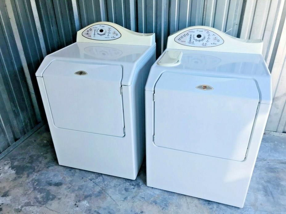 Nice Maytag Neptune White Electric Front Loaded Washer & Dryer Set L@@K