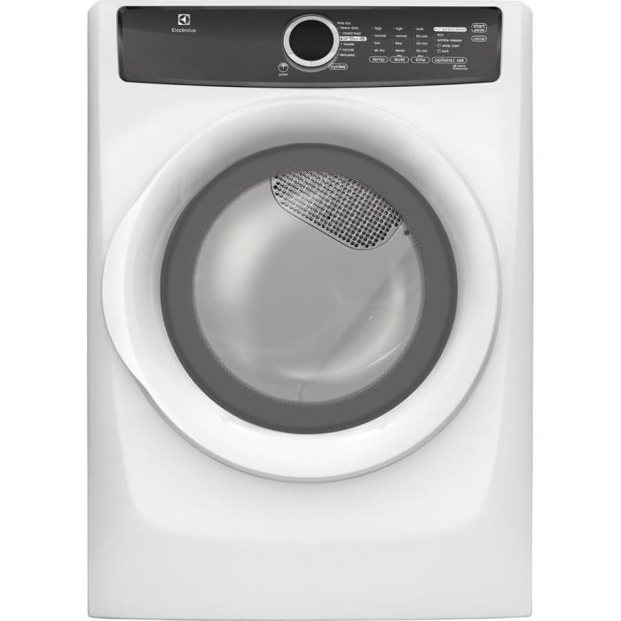 Electrolux EFME417SIW 27 Inch 8.0 cu. ft. Dryer with 7 Dry Cycles White Perfect