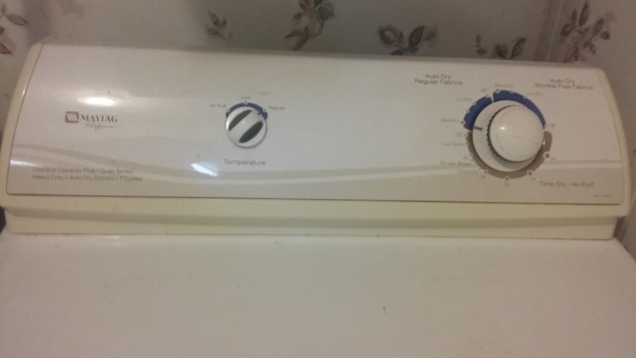 Dryer, Maytag Performa, vented, not working well.