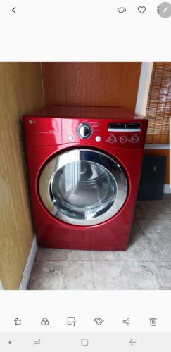 LG DLG2302R Red 9 Cycles Front Load Gas Dryer- works great!