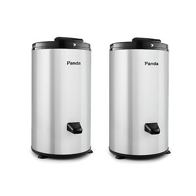Panda 3200 RPM Compact Laundry Electric Spin Dryer, Stainless Steel (2 Pack)