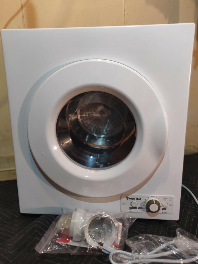 Magic Chef MCSDRY1S 2.6 Cu-Ft. Compact Dryer White.(120volts)