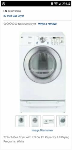 LG TROMM Gas Dryer White XL Capacity