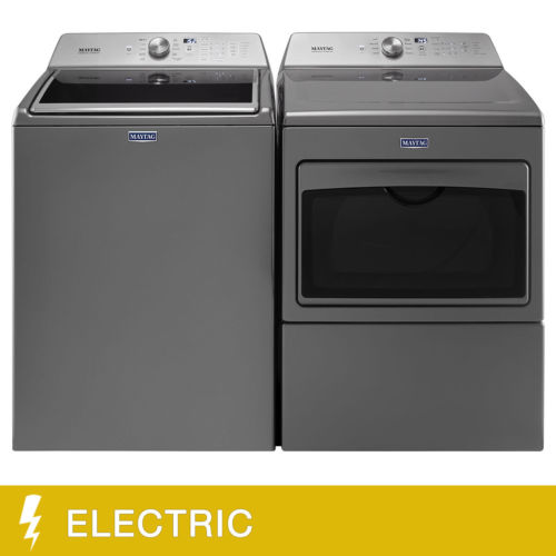 Maytag 7.4 CuFt Large Capacity ELECTRIC Dryer and Top Load Washer 4.7 CuFt