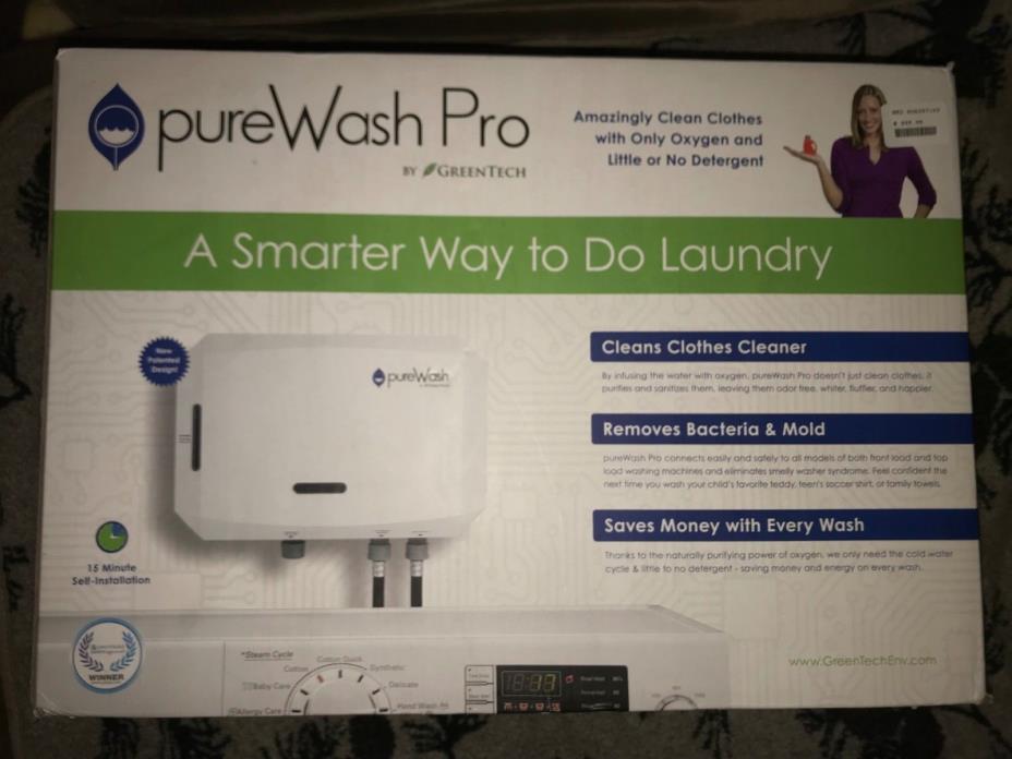 PUREWASH PRO BY GREEN TECH, SUPERCHARGE YOUR WASHING MACHINE! BRAND NEW IN BOX!