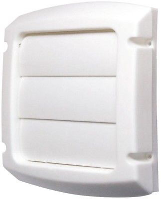 Everbilt Louvered Vent Cap White Plastic Exhaust UV Resistant Bathroom Kitchen